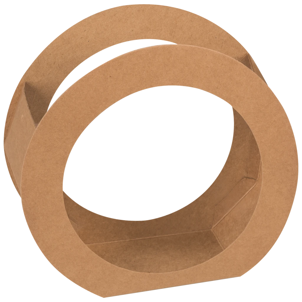 Rundlaternen-Zuschnitt | Ø 19 cm 6 cm, 400 g/m², natur