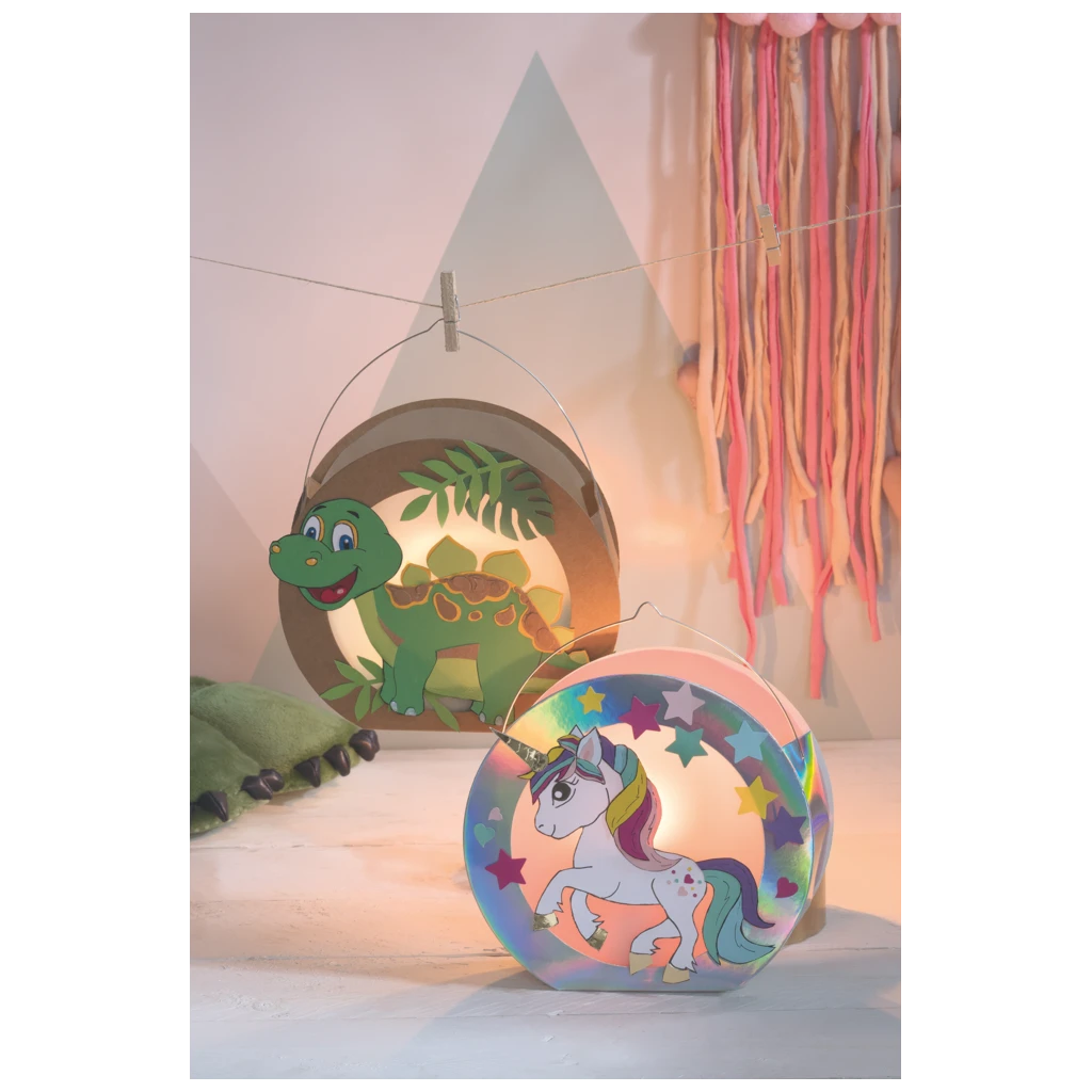 Rundlaternen-Zuschnitt | Ø 19 cm 6 cm, 400 g/m², natur