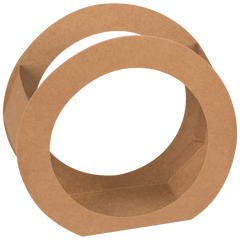 Rundlaternen-Zuschnitt | Ø 19 cm 6 cm, 400 g/m², natur