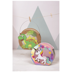 Rundlaternen-Zuschnitt | Ø 19 cm 6 cm, 400 g/m², natur