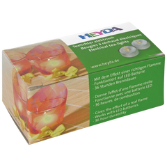 Teelichter elektrisch | weiß/gelb, 2 Stück