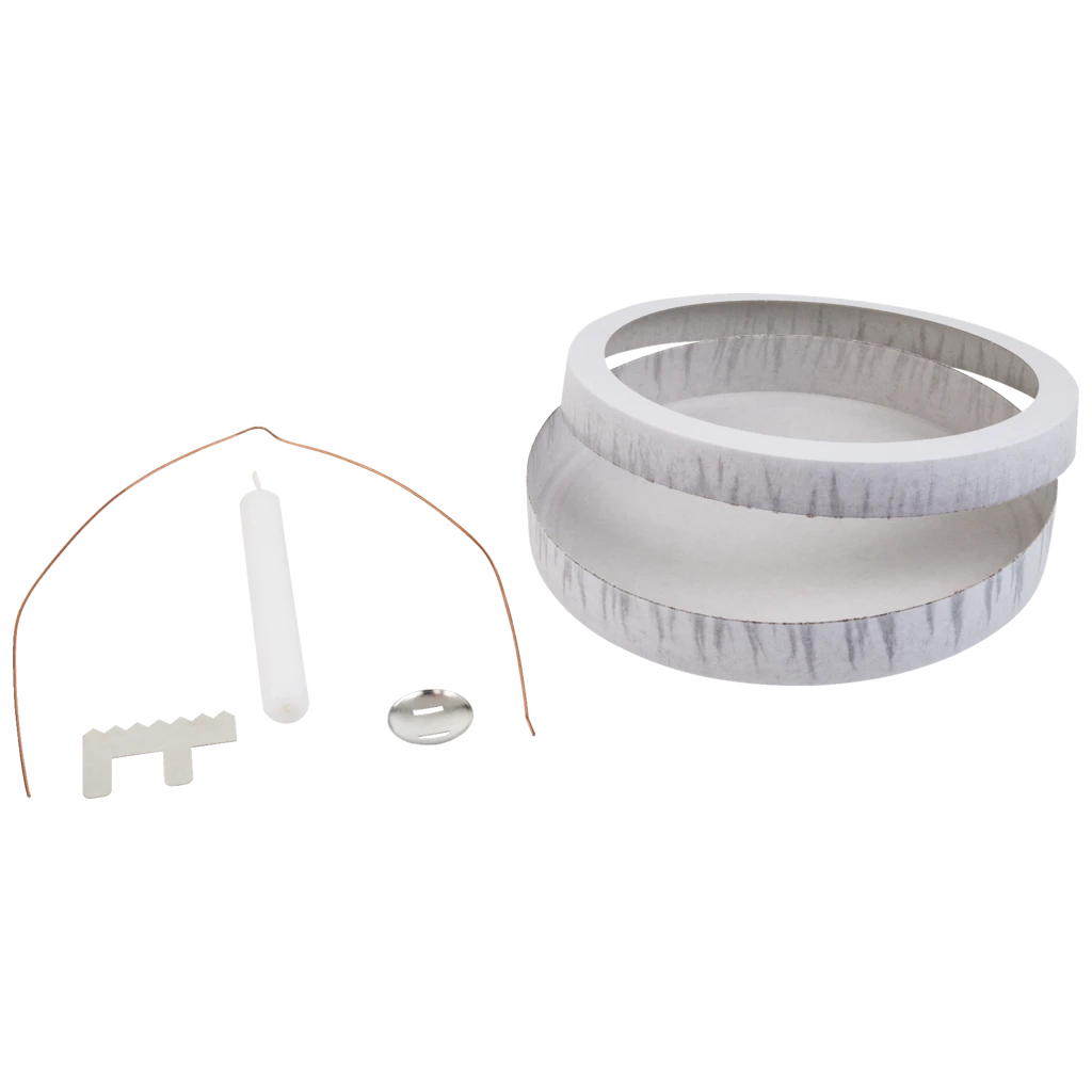 Laternen-Bastel-Set | Ø 13 cm, weiß