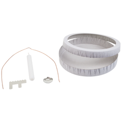 Laternen-Bastel-Set | Ø 13 cm, weiß