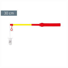 Laternenstab elektrisch | 30 cm, gelb/rot