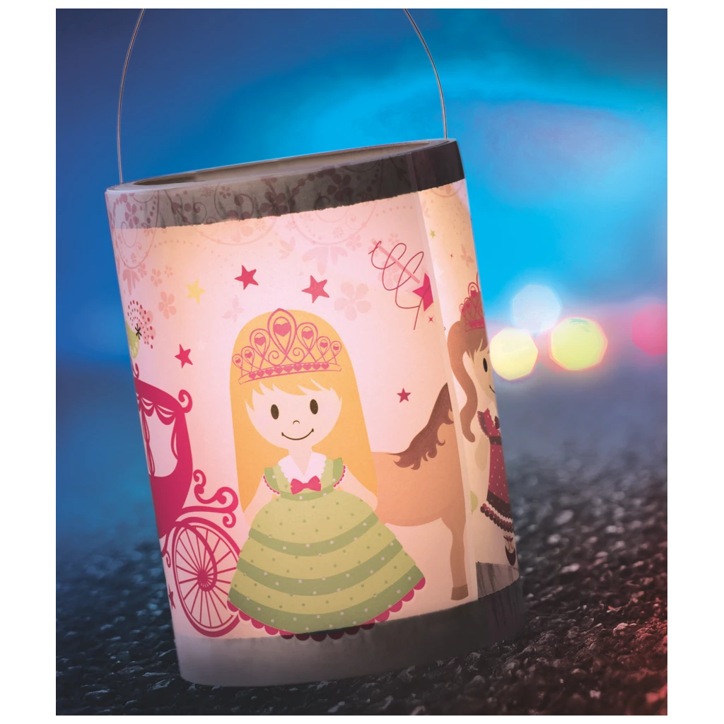 Laternen-Bastel-Set „Prinzessin“ | 22×60 cm, rosa/bunt