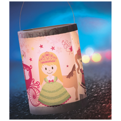 Laternen-Bastel-Set „Prinzessin“ | 22×60 cm, rosa/bunt