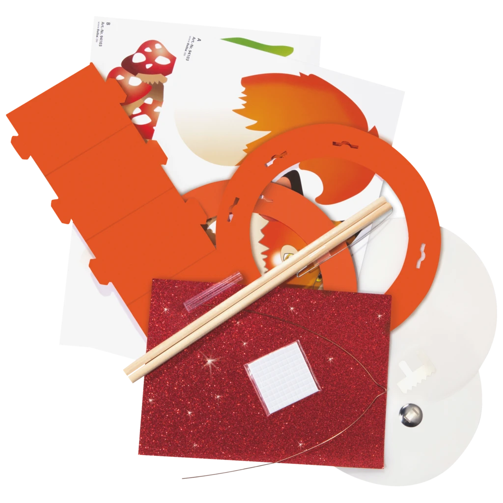 Laternen-Bastel-Set „Fuchs“ | orange