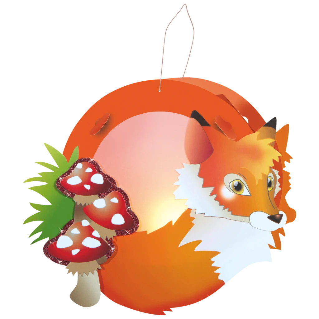 Laternen-Bastel-Set „Fuchs“ | orange