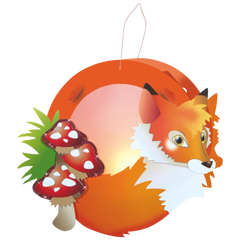 Laternen-Bastel-Set „Fuchs“ | orange