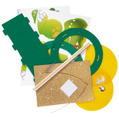 Laternen-Bastel-Set „Dino“ | gelb/grün