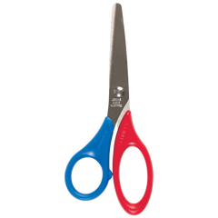 Bastelschere „Schnippy“ Linkshänder | abgerundet, 130 mm, rot/blau