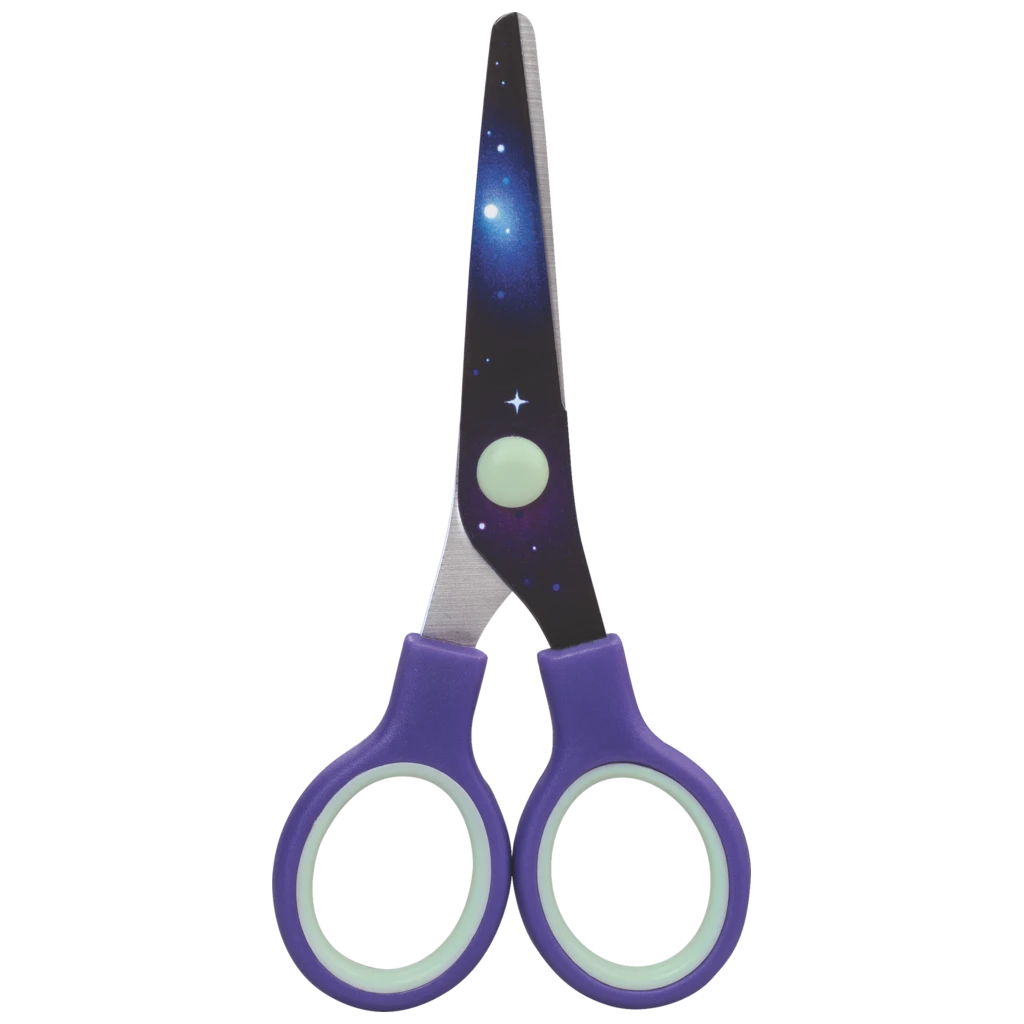 Kinderschere Robot Heroes mit Motivdruck | abgerundet