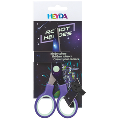 Kinderschere Robot Heroes mit Motivdruck | abgerundet