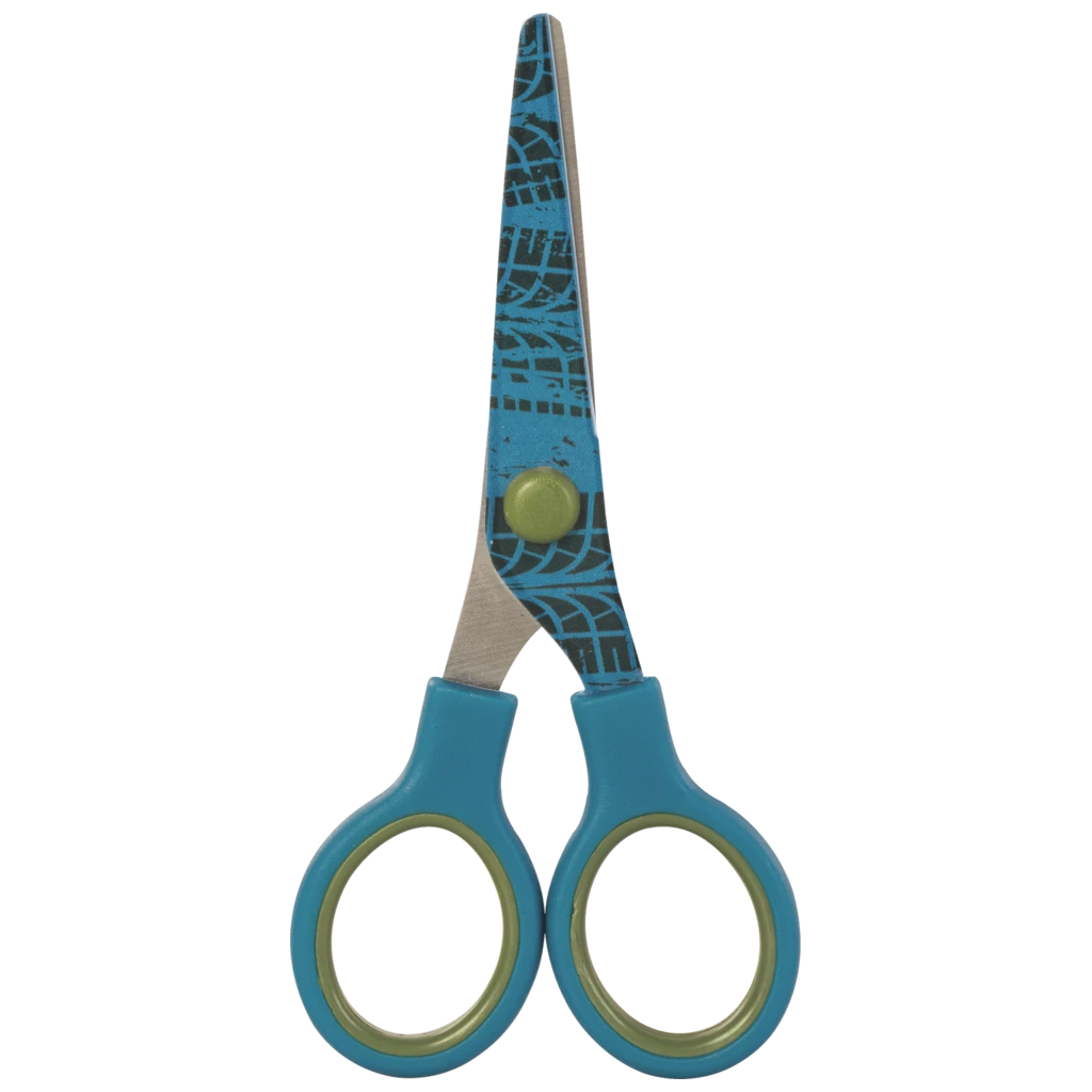 Kinderschere Fast Wheels mit Motivdruck | abgerundet