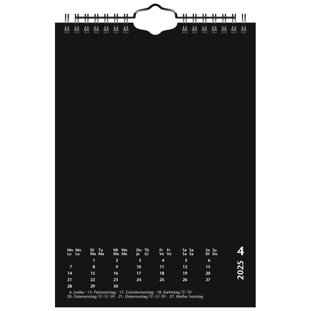 Bastel- und Fotokalender '25 jahresgebunden | A5, goldfarben