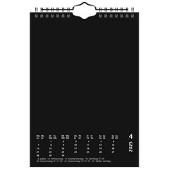 Bastel- und Fotokalender '25 jahresgebunden | A5, goldfarben