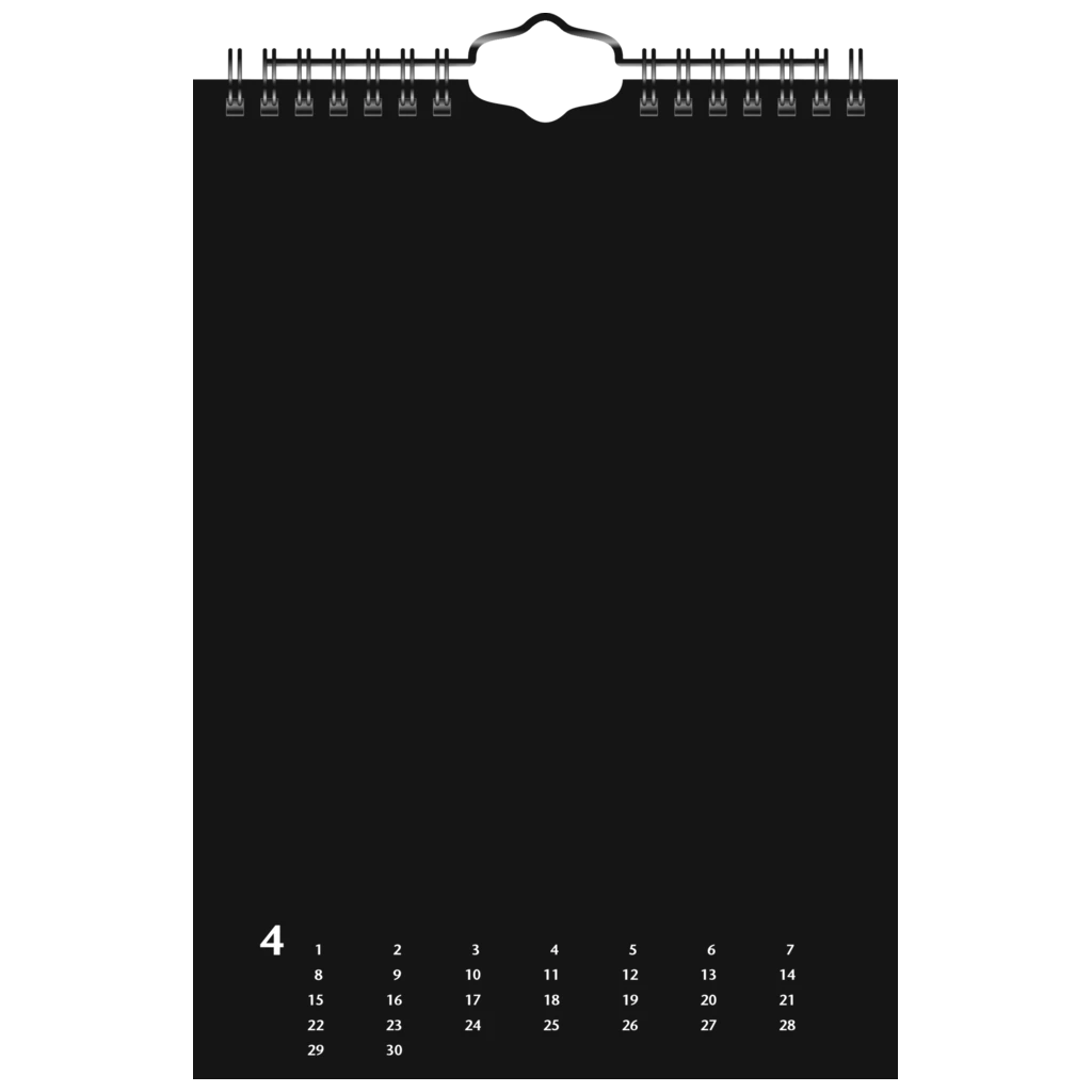 Bastel- und Fotokalender immerwährend | A5, schwarz