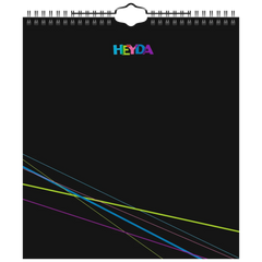 Bastel- und Fotokalender immerwährend | 215×240 mm, schwarz