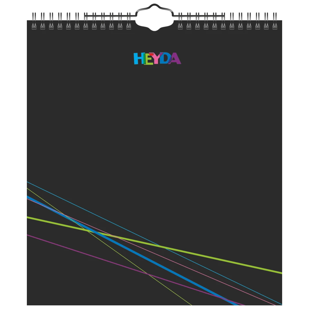 Bastel- und Fotokalender immerwährend | 215×240 mm, schwarz
