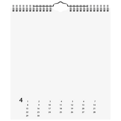 Bastel- und Fotokalender immerwährend | 215×240 mm, weiß