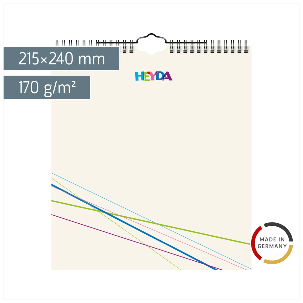 Bastel- und Fotokalender immerwährend | 215×240 mm, beige