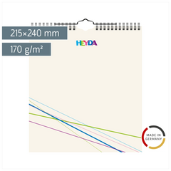 Bastel- und Fotokalender immerwährend | 215×240 mm, beige