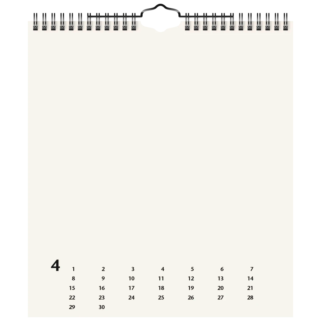 Bastel- und Fotokalender immerwährend | 215×240 mm, beige