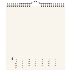 Bastel- und Fotokalender immerwährend | 215×240 mm, beige