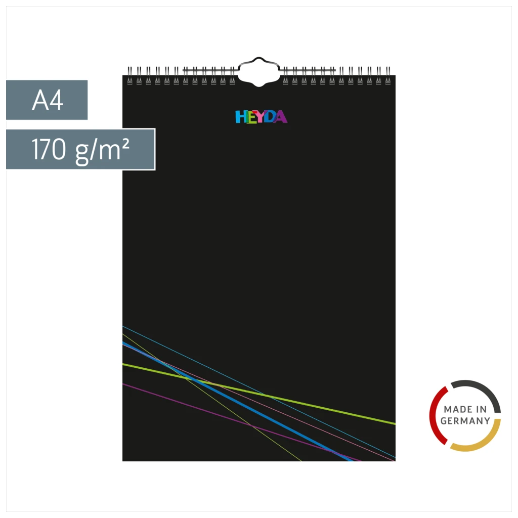 Bastel- und Fotokalender immerwährend | A4, schwarz