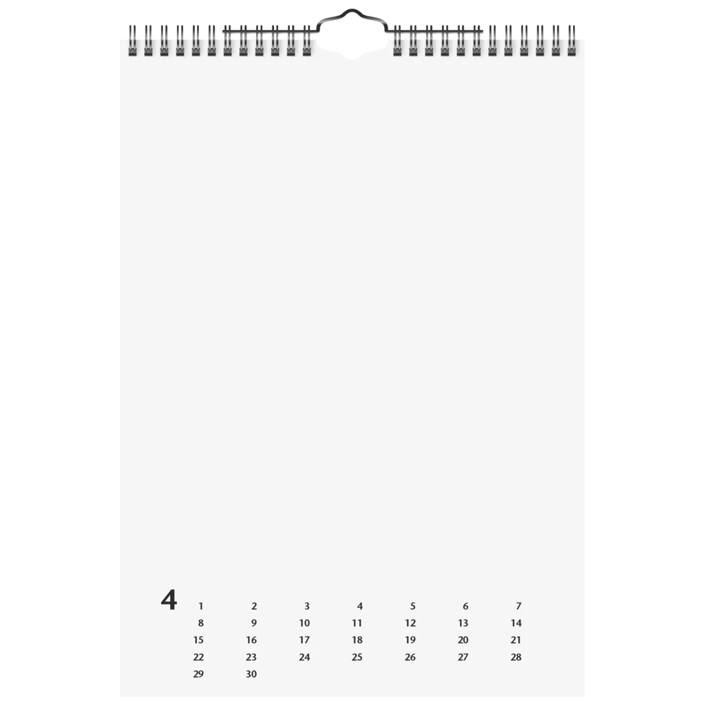 Bastel- und Fotokalender immerwährend | A4, weiß