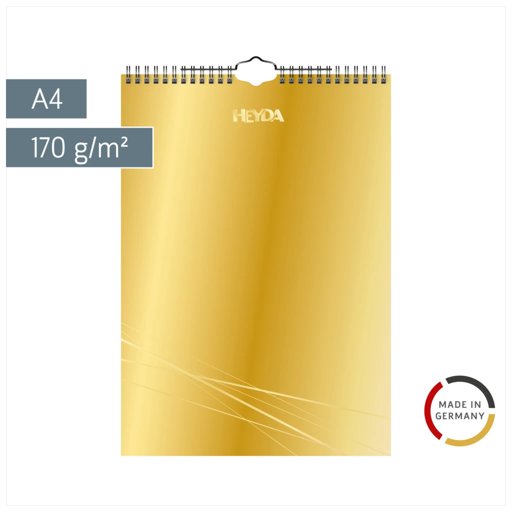 Bastel- und Fotokalender immerwährend | A4, gold