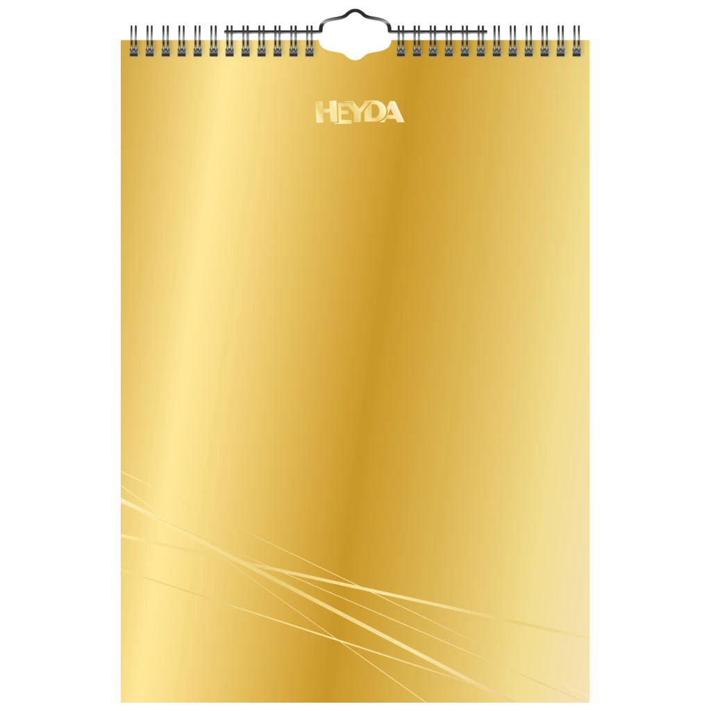 Bastel- und Fotokalender immerwährend | A4, gold