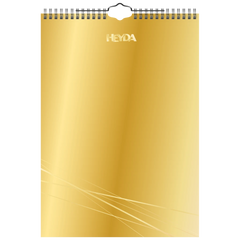 Bastel- und Fotokalender immerwährend | A4, gold
