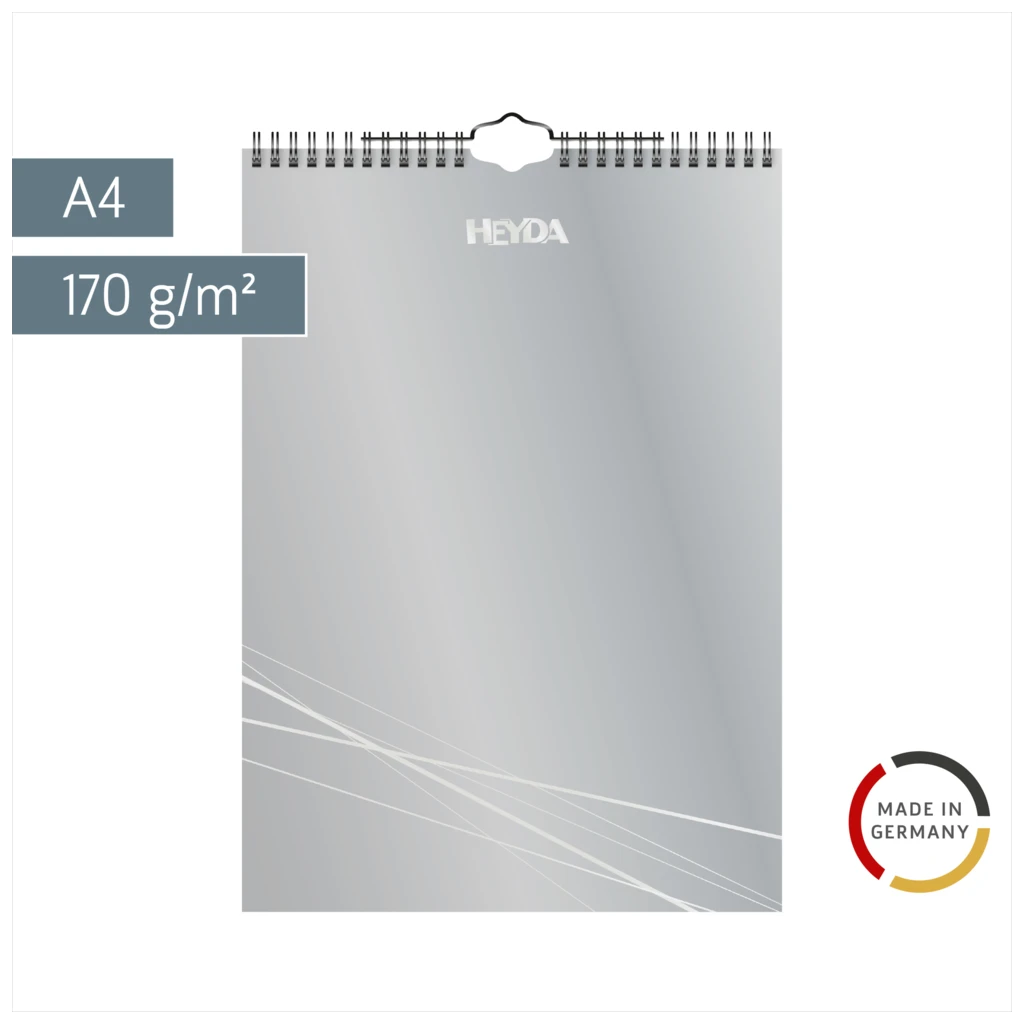 Bastel- und Fotokalender immerwährend | A4, silber