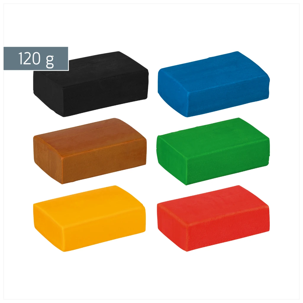 Modelliermassen-Set Kneten & Radieren „Colorpack Basic“ | 120 g