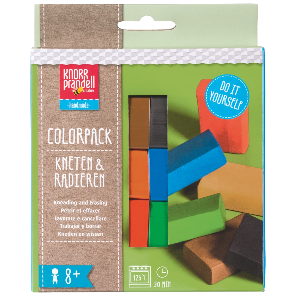 Modelliermassen-Set Kneten & Radieren „Colorpack Basic“ | 120 g