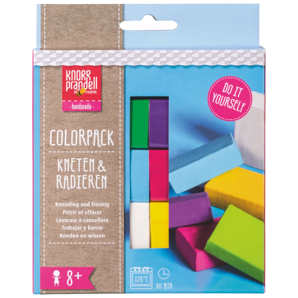 Modelliermassen-Set Kneten & Radieren „Colorpack Fun“ | 120 g