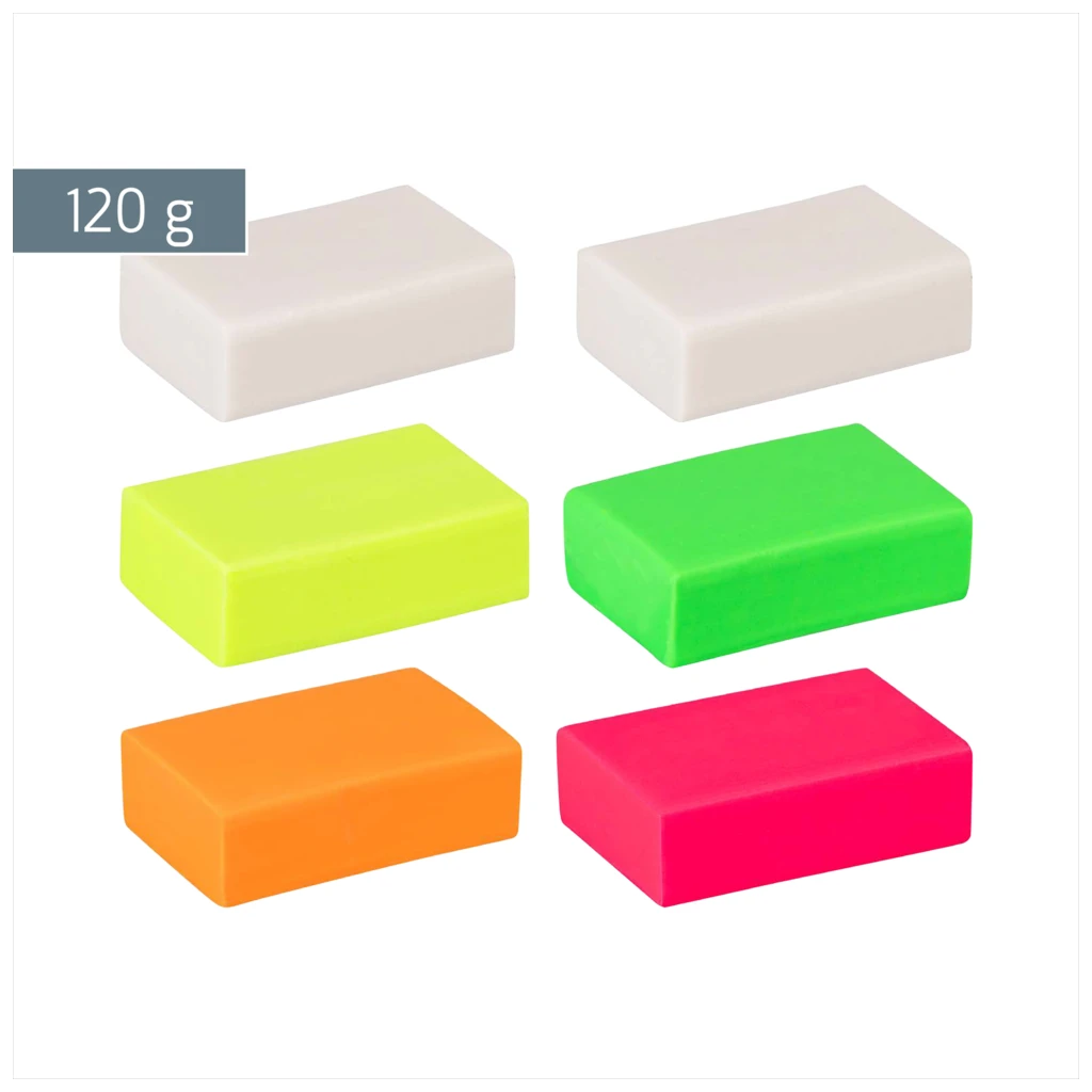 Modelliermassen-Set Kneten & Radieren „Colorpack Neon“ | 120 g