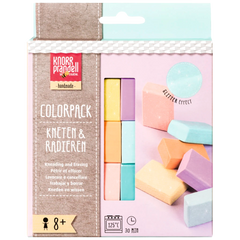 Modelliermassen-Set Kneten & Radieren „Colorpack Pastell“ | 120 g