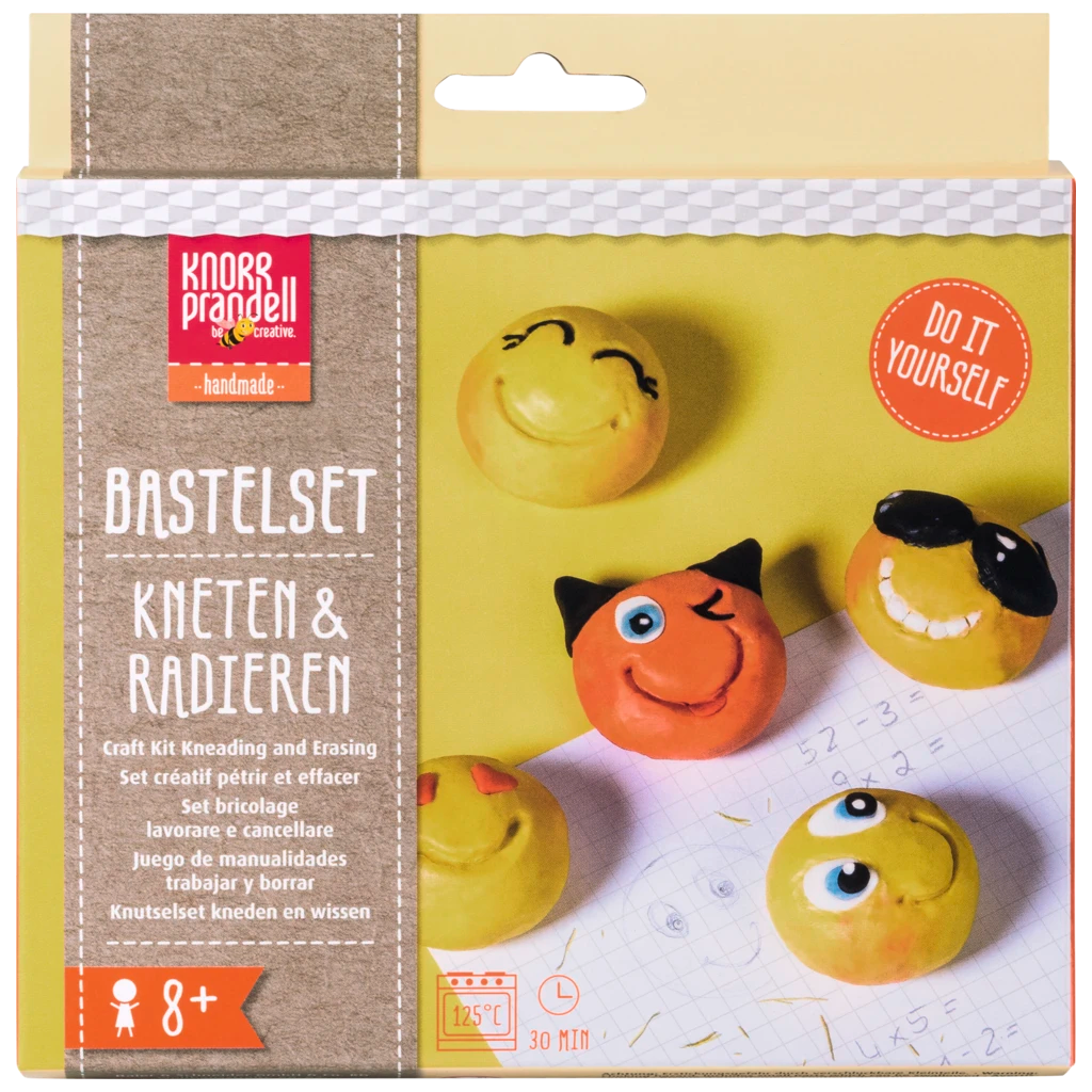 Bastel-Set Kneten & Radieren „Be Happy“ | 100 g