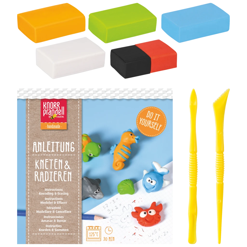 Bastel-Set Kneten & Radieren „Seaworld“ | 100 g