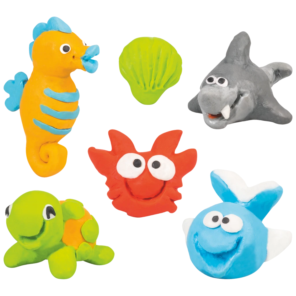 Bastel-Set Kneten & Radieren „Seaworld“ | 100 g