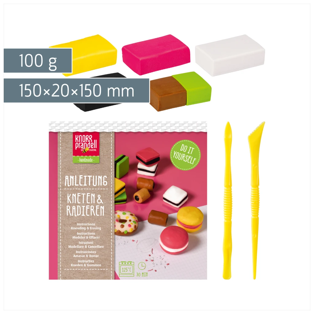 Bastel-Set Kneten & Radieren „Tasty Candies“ | 100 g