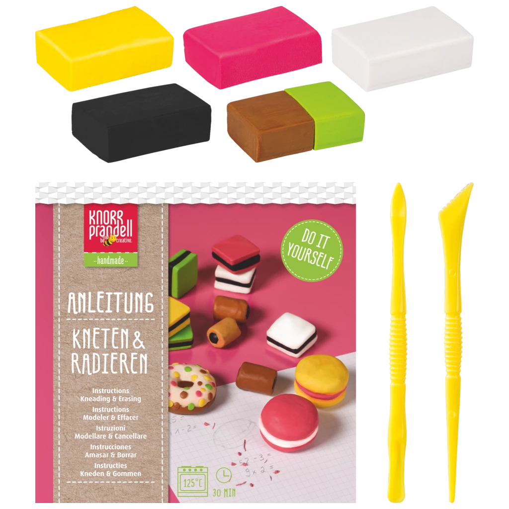 Bastel-Set Kneten & Radieren „Tasty Candies“ | 100 g