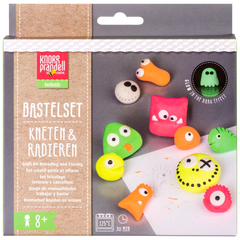 Bastel-Set Kneten & Radieren „Crazy Neon“ | 100 g