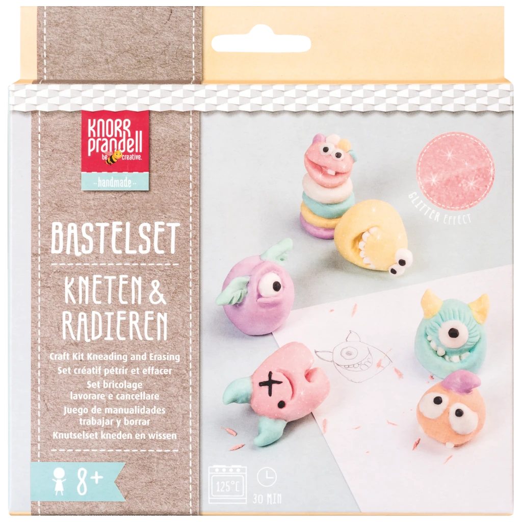 Bastel-Set Kneten & Radieren „Funny Freaks“ | 100 g