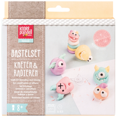 Bastel-Set Kneten & Radieren „Funny Freaks“ | 100 g
