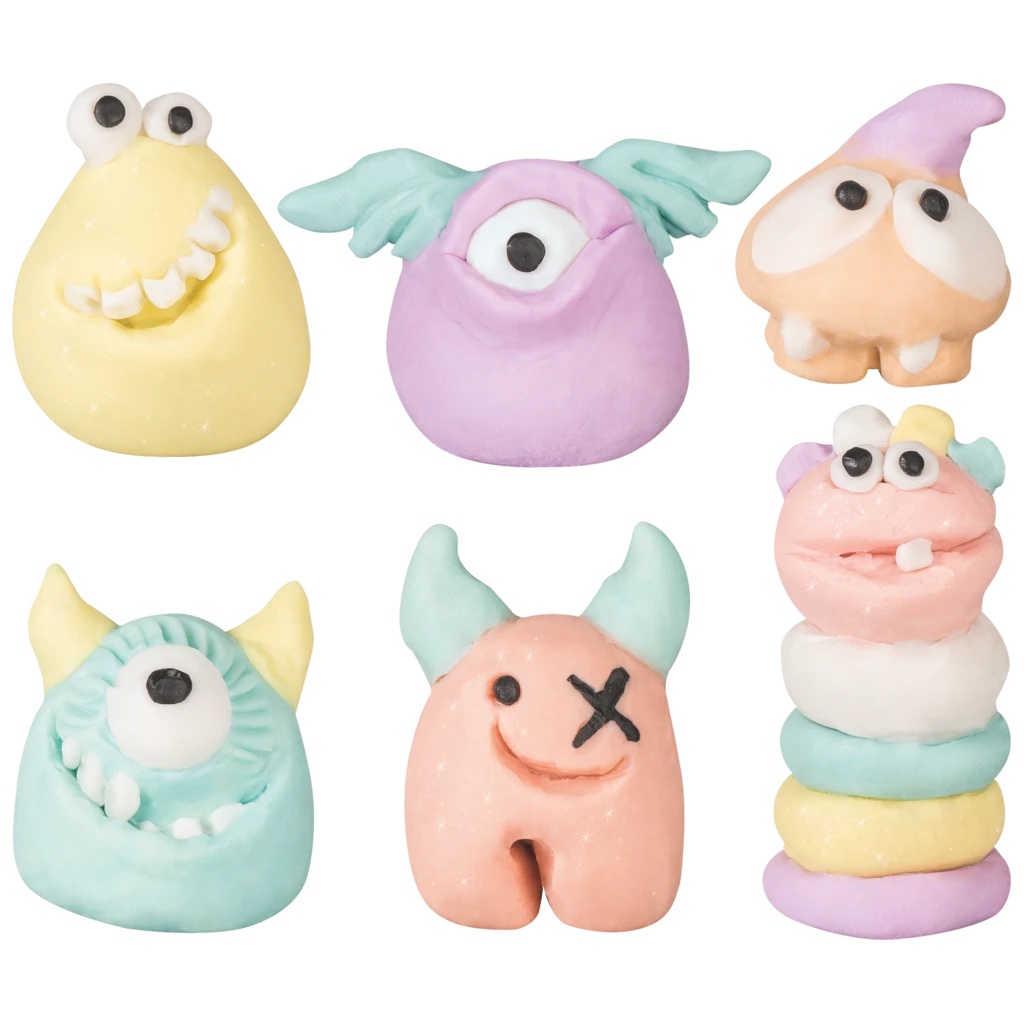 Bastel-Set Kneten & Radieren „Funny Freaks“ | 100 g