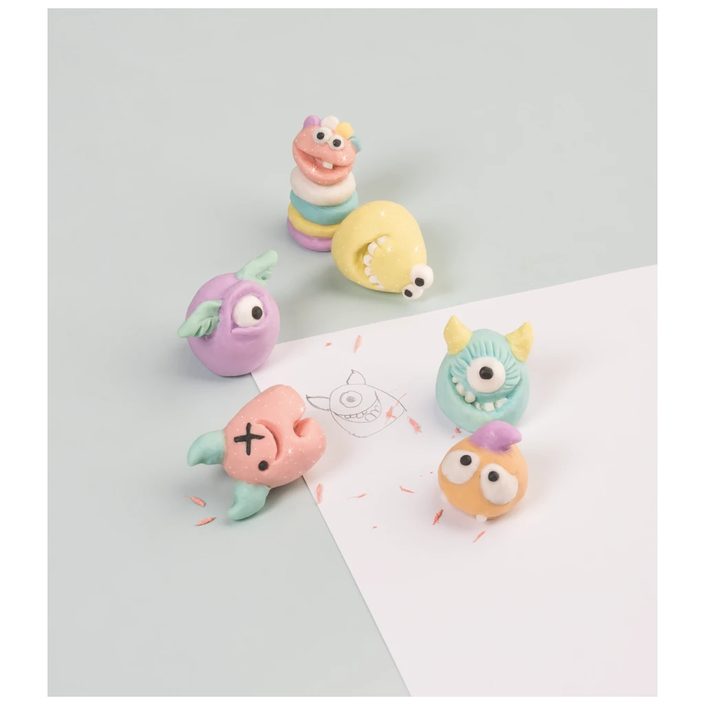 Bastel-Set Kneten & Radieren „Funny Freaks“ | 100 g