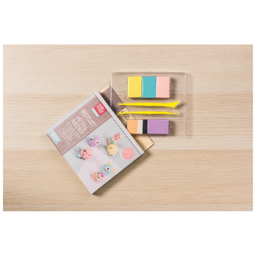 Bastel-Set Kneten & Radieren „Funny Freaks“ | 100 g